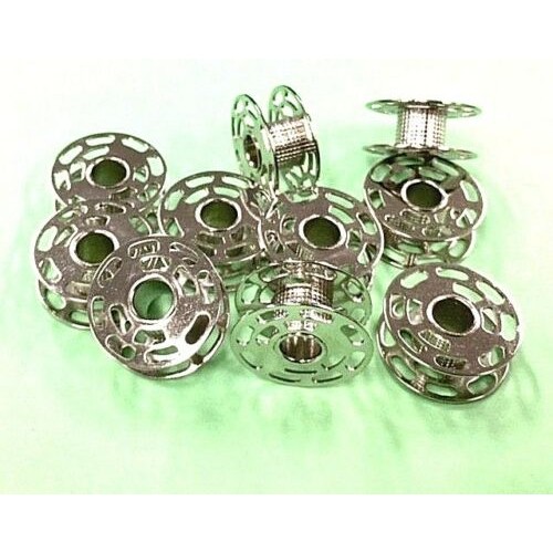 10X Metal Bobbin with Holes Both Sides "Knurled Stem" #0060265000QW Bernina