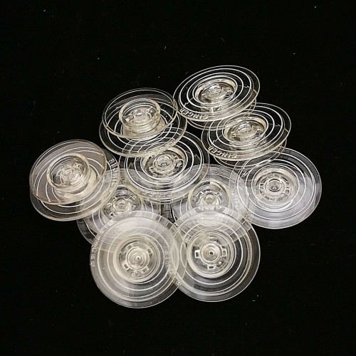 10X Plastic Bobbin #163131S "Genuine" Singer