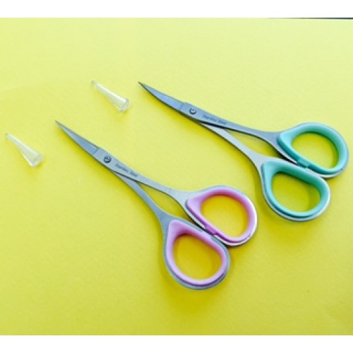 Straight Blades with Cap x 12 pairs 90mm Quality Embroidery Scissors 3-1/2" 