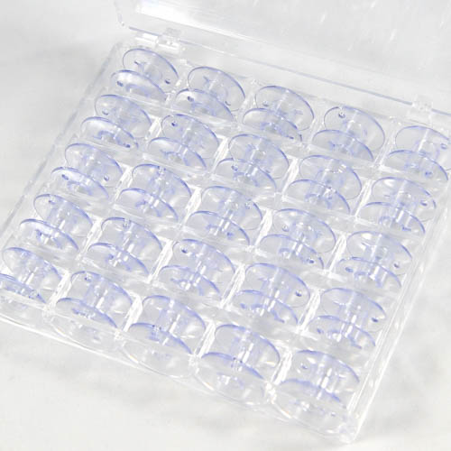 Plastic Bobbins 25 pcs in Plastic Box