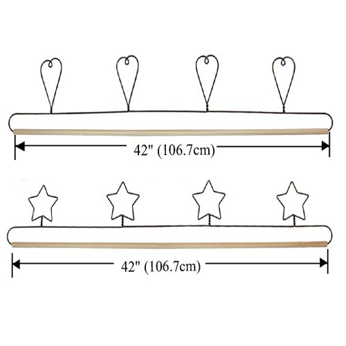 Quilt Hanger with Dowel 42"