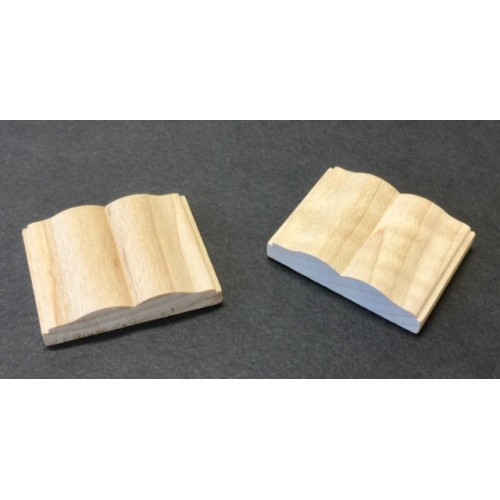 Open Wood Book  Miniature WOB