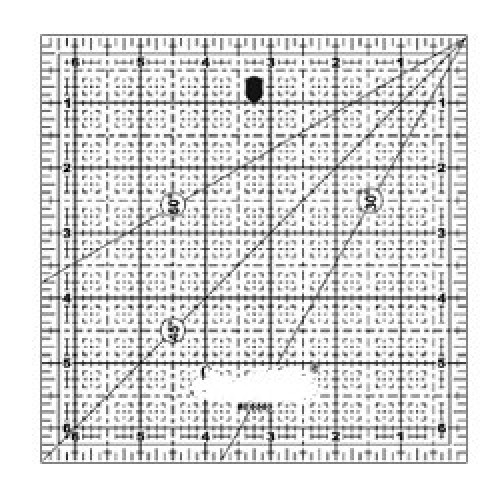 Quilting Ruler 6.5"x6.5