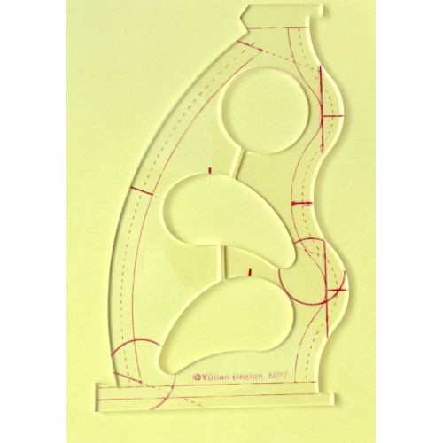 Feather Template 3mm for Low Shank Machine